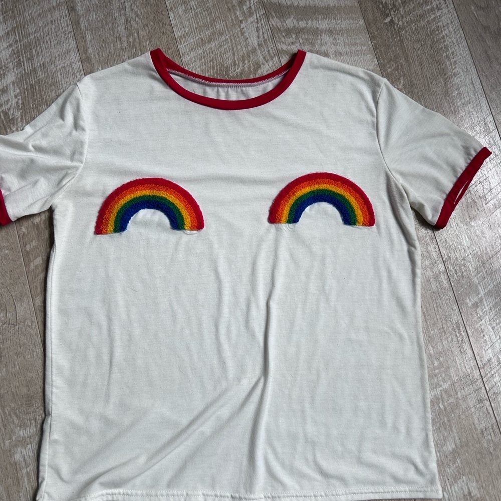 Rainbow Pride Ringer T Shirt